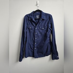 Bluenotes Navy Blue Button Down Shirt